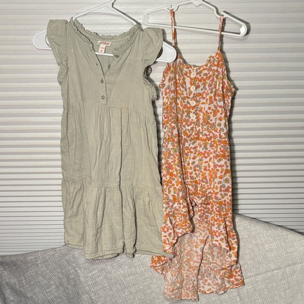 2 OUTFITS: Art Class Romper, Cat & Jack Dress